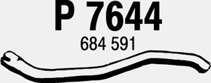 Rear pipe i gruppen Tillflligt dolda artiklar hos  Professional Parts Sweden AB (P7644)