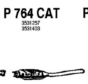 Catalytic converter in the group  at  Professional Parts Sweden AB (P764CAT)