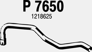 Intermediate pipe in the group  at  Professional Parts Sweden AB (P7650)