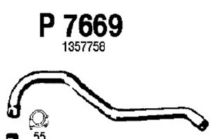 Intermediate pipe in the group  at  Professional Parts Sweden AB (P7669)