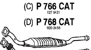 Catalytic converter in the group  at  Professional Parts Sweden AB (P766CAT)
