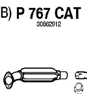 Catalytic converter in the group  at  Professional Parts Sweden AB (P767CAT)