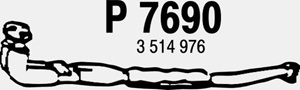 Front pipe in the group  at  Professional Parts Sweden AB (P7690)