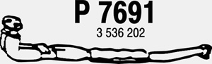Front pipe in the group  at  Professional Parts Sweden AB (P7691)
