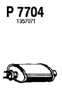 Front muffler in the group  at  Professional Parts Sweden AB (P7704)