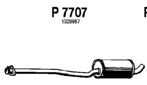 Front muffler i gruppen Tillflligt dolda artiklar hos  Professional Parts Sweden AB (P7707)