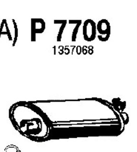 Rear muffler in the group  at  Professional Parts Sweden AB (P7709)