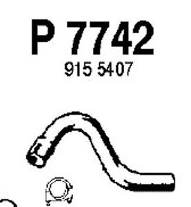 Intermediate pipe in the group  at  Professional Parts Sweden AB (P7742)