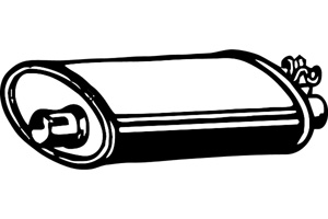 Rear muffler in the group  at  Professional Parts Sweden AB (P7743)