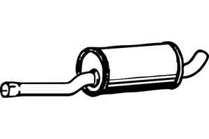 Intermediate muffler i gruppen Avgasdelar / Avgassystem ljuddmpare & kit hos  Professional Parts Sweden AB (P7751)