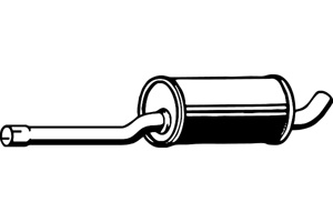 Intermediate muffler in the group  at  Professional Parts Sweden AB (P7753)