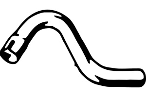 Intermediate pipe in the group  at  Professional Parts Sweden AB (P7763)