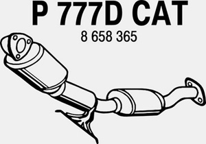 Catalytic converter in the group  at  Professional Parts Sweden AB (P777DCAT)