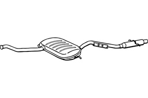 Intermediate muffler in the group  at  Professional Parts Sweden AB (P7782)
