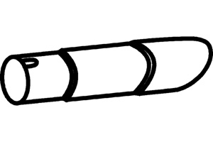 Rear pipe i gruppen Tillflligt dolda artiklar hos  Professional Parts Sweden AB (P7783)