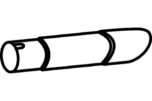 Rear pipe in the group  at  Professional Parts Sweden AB (P7785)