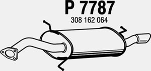 Rear muffler in the group  at  Professional Parts Sweden AB (P7787)