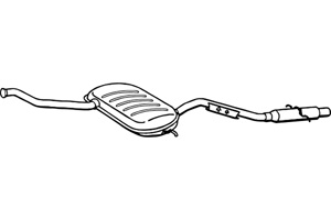 Intermediate muffler in the group  at  Professional Parts Sweden AB (P7795)