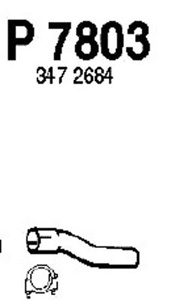 Rear pipe in the group  at  Professional Parts Sweden AB (P7803)
