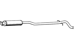 Intermediate muffler in the group  at  Professional Parts Sweden AB (P7827)