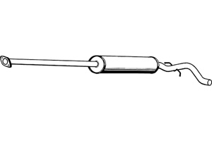 Intermediate muffler in the group  at  Professional Parts Sweden AB (P7831)