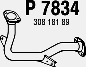 Front pipe in the group Exhaust parts / Exhaust muffler & kits at  Professional Parts Sweden AB (P7834)
