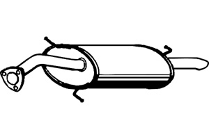Rear muffler in the group  at  Professional Parts Sweden AB (P7842)