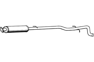 Intermediate muffler in the group  at  Professional Parts Sweden AB (P7845)