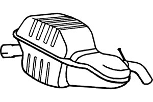 Rear muffler in the group  at  Professional Parts Sweden AB (P7846)