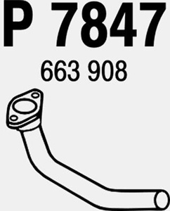 Front pipe in the group  at  Professional Parts Sweden AB (P7847)