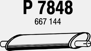 Front muffler i gruppen Tillflligt dolda artiklar hos  Professional Parts Sweden AB (P7848)