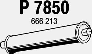 Rear muffler in the group  at  Professional Parts Sweden AB (P7850)