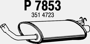 Rear muffler in the group  at  Professional Parts Sweden AB (P7853)