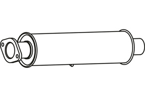 Intermediate muffler in the group  at  Professional Parts Sweden AB (P7855)
