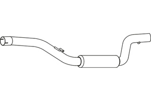 Intermediate muffler i gruppen Tillflligt dolda artiklar hos  Professional Parts Sweden AB (P7856)