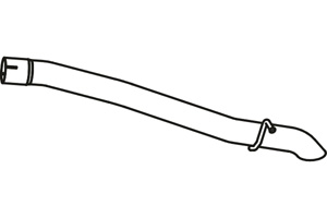 Rear pipe in the group  at  Professional Parts Sweden AB (P7858)
