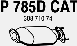 Catalytic converter in the group  at  Professional Parts Sweden AB (P785DCAT)