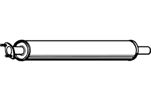 Intermediate muffler in the group  at  Professional Parts Sweden AB (P7861)