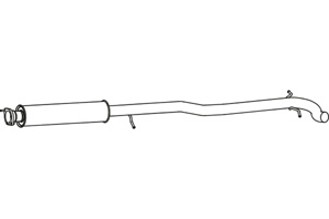 Intermediate muffler in the group  at  Professional Parts Sweden AB (P7863)