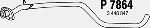 Intermediate pipe in the group  at  Professional Parts Sweden AB (P7864)