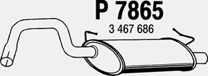 Rear muffler in the group  at  Professional Parts Sweden AB (P7865)