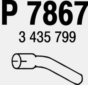 Rear pipe in the group  at  Professional Parts Sweden AB (P7867)