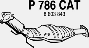 Catalytic converter in the group  at  Professional Parts Sweden AB (P786CAT)