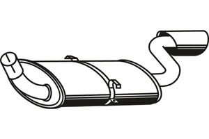 Rear muffler in the group  at  Professional Parts Sweden AB (P7874)