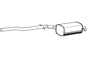 Rear muffler in the group  at  Professional Parts Sweden AB (P7878)