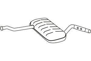 Intermediate muffler in the group  at  Professional Parts Sweden AB (P7882)