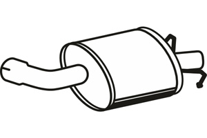Rear muffler in the group  at  Professional Parts Sweden AB (P7883)