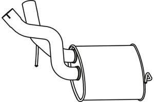 Rear muffler in the group  at  Professional Parts Sweden AB (P7888)