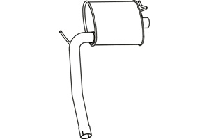 Rear muffler in the group  at  Professional Parts Sweden AB (P7889)