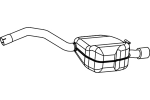 Rear muffler in the group  at  Professional Parts Sweden AB (P7892)